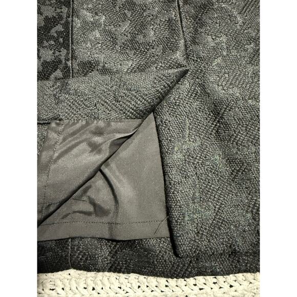 Karl Lagerfeld Paris Tweed Shift Dress Bow Lace Wool Sz 10 Lined Black MSRP $149 - Picture 12 of 15